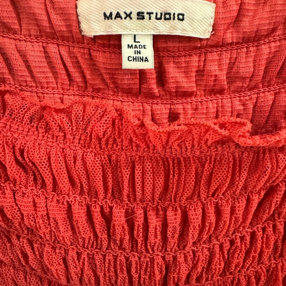 Max Studio maxi coral dress - Picture 3 of 4